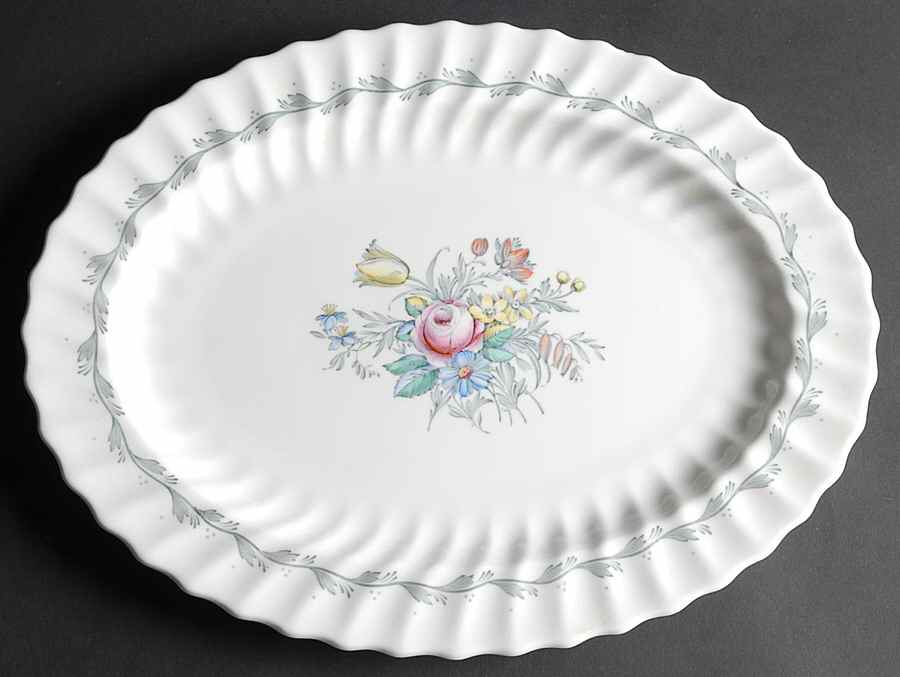 Chelsea Rose 16" Oval Serving Platter by Royal Doulton-1