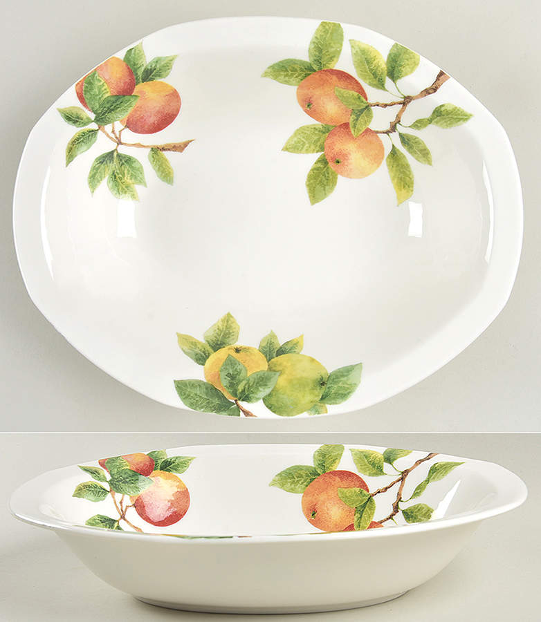 Citrus Grove 10" Oval Vegetable Bowl by Royal Doulton-1
