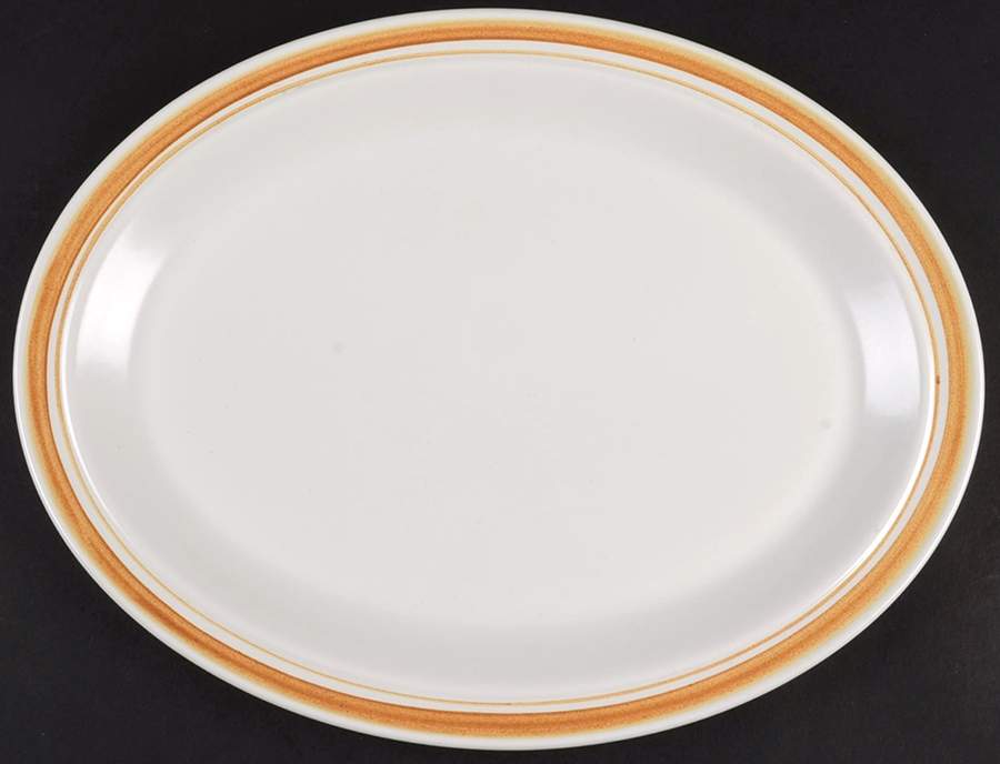 Cinnamon Brown 13" Oval Serving Platter by Royal Doulton-1