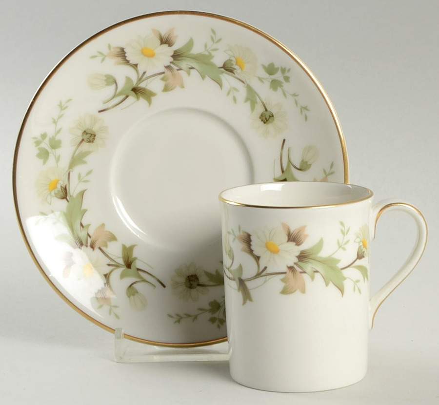 Clairmont Flat Demitasse Cup & Saucer Set by Royal Doulton-1