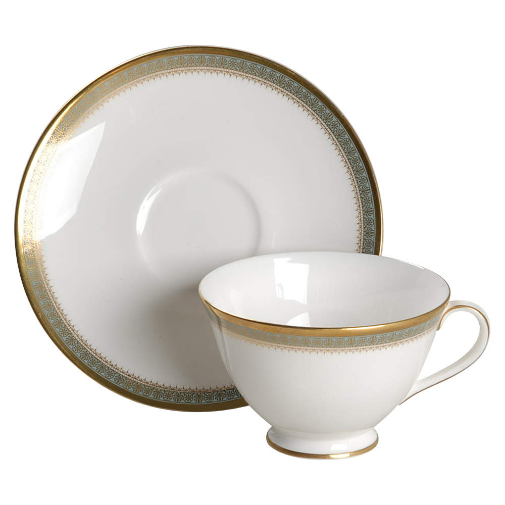 Clarendon Footed Cup & Saucer Set by Royal Doulton-1