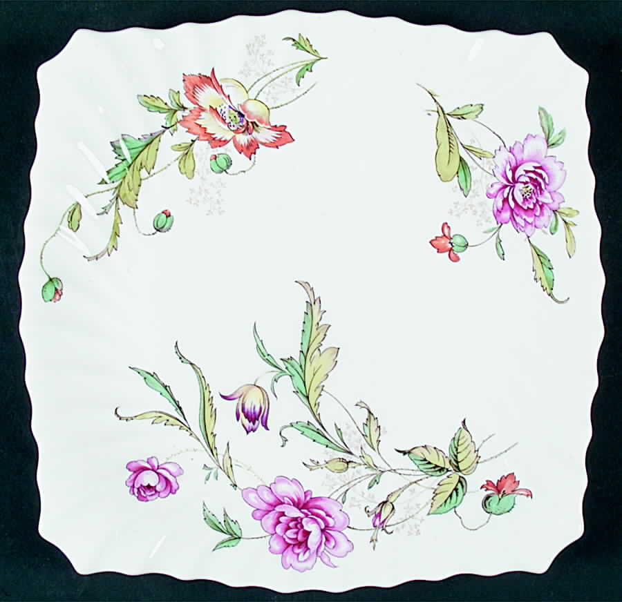 Clovelly Square Cake Plate by Royal Doulton-1