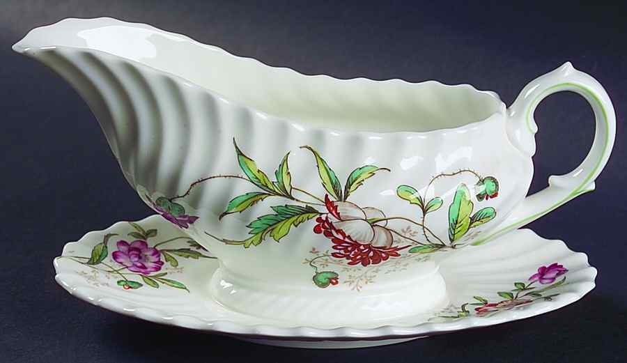 Clovelly Gravy Boat with Attached Underplate by Royal Doulton-1