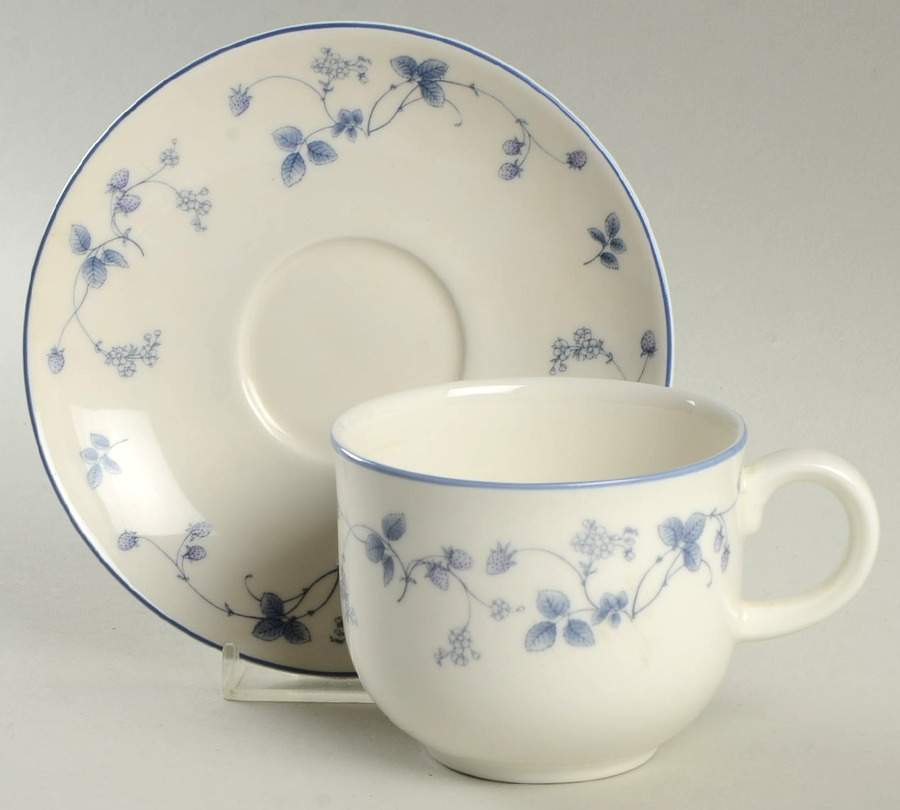 Country Berries Flat Cup & Saucer Set by Royal Doulton-1