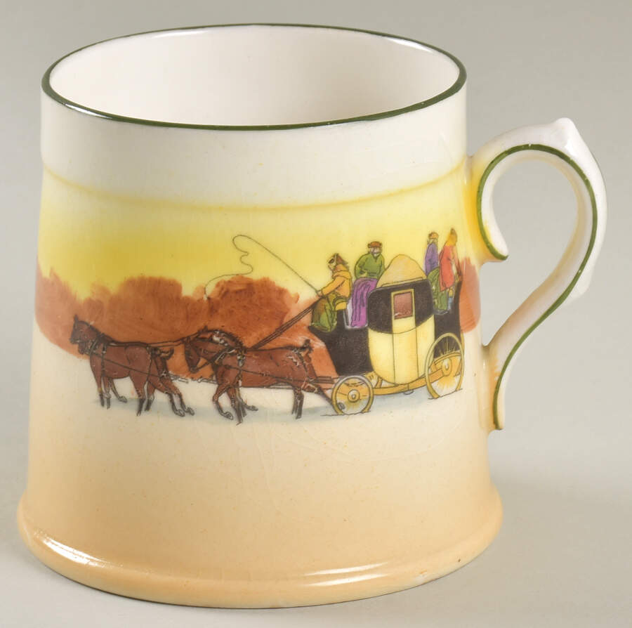 Coaching Days (Smooth, Bone) Mug by Royal Doulton-1