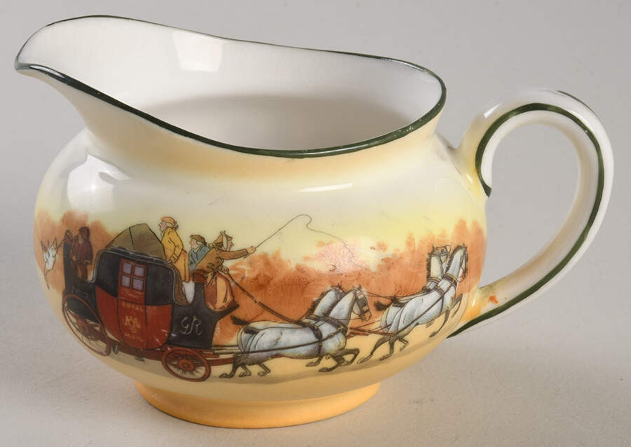 Coaching Days (Smooth, Bone) Mini Creamer by Royal Doulton-1