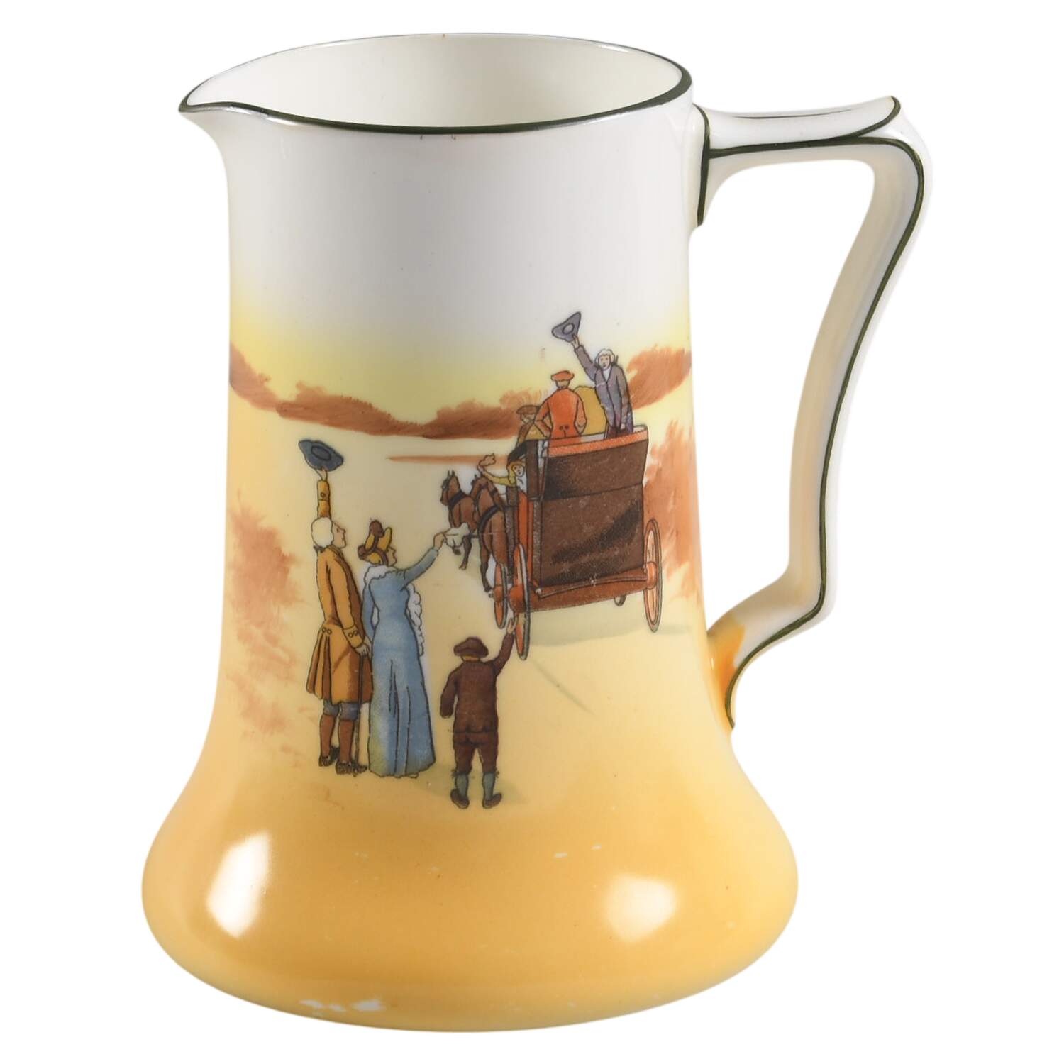 Coaching Days (Smooth, Bone) 16 Oz Pitcher by Royal Doulton-1