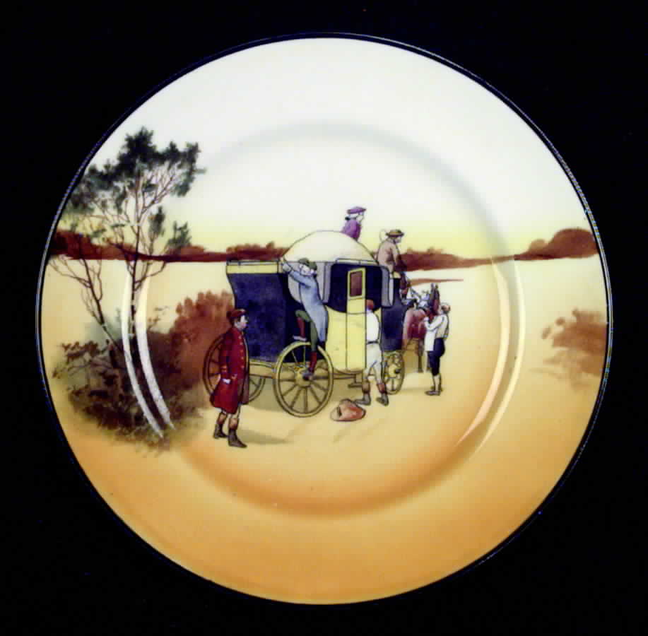 Coaching Days (Smooth, Bone) Salad Plate by Royal Doulton-1