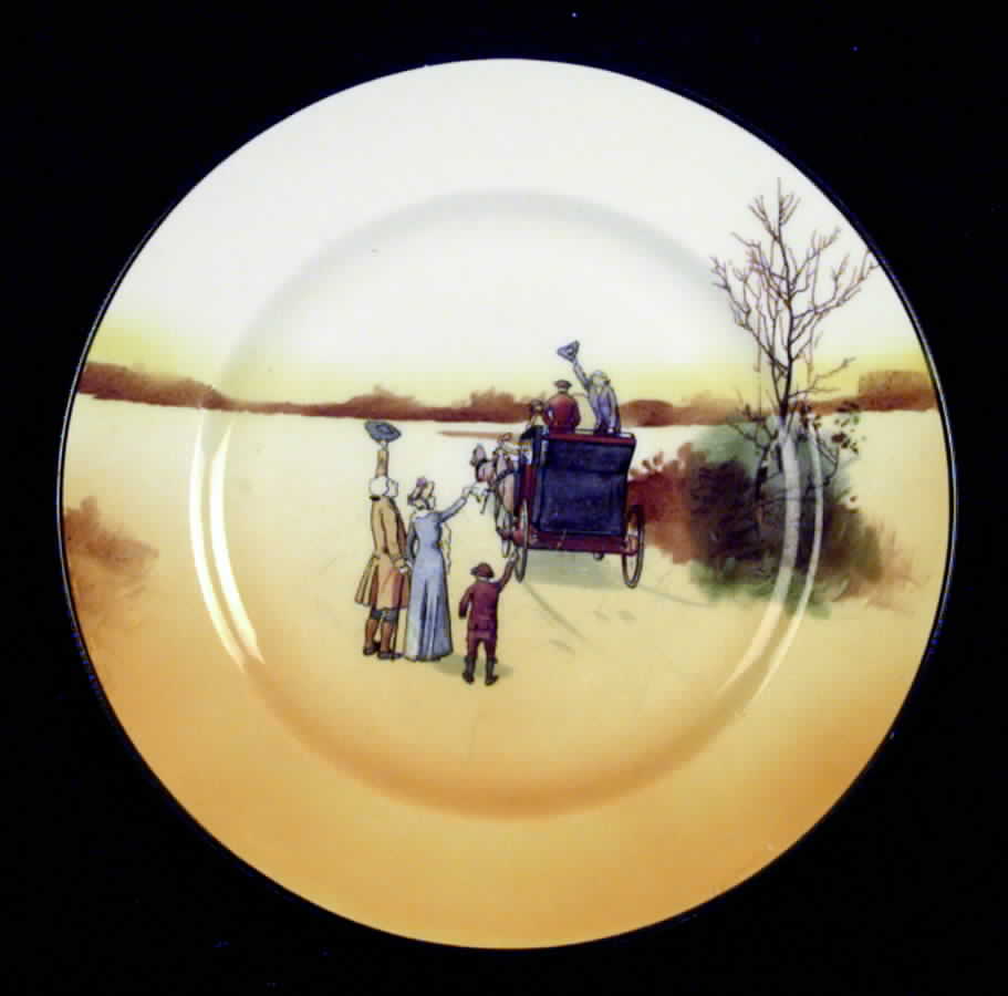 Coaching Days (Smooth, Bone) Salad Plate by Royal Doulton-1