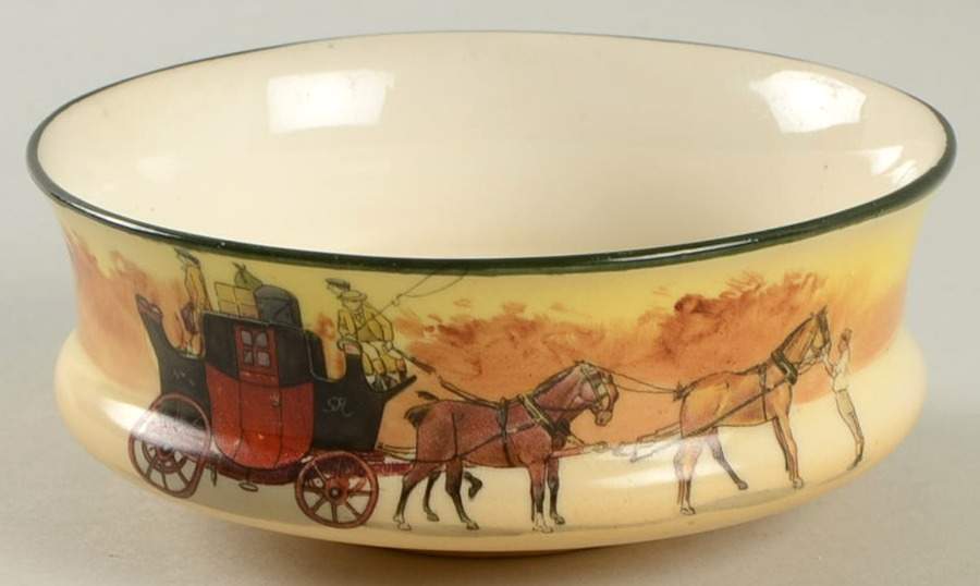 Coaching Days (Smooth, Bone) Ramekin by Royal Doulton-1