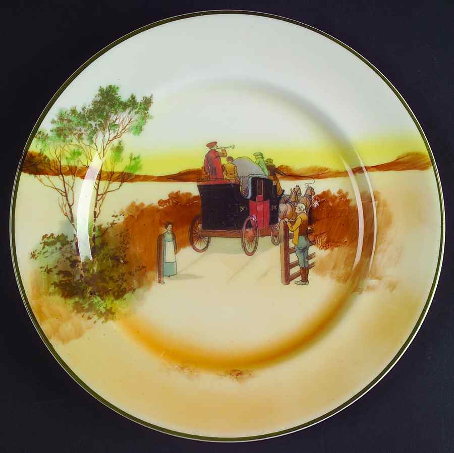 Coaching Days (Smooth, Bone) Salad Plate by Royal Doulton-1
