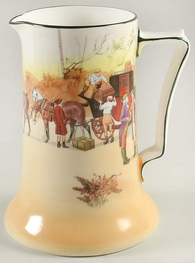 Coaching Days (Smooth, Bone) 40 Oz Pitcher by Royal Doulton-1