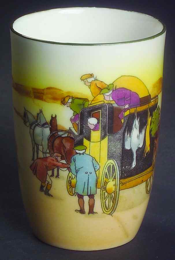 Coaching Days (Smooth, Bone) 6 Oz China Juice Tumbler by Royal Doulton-1
