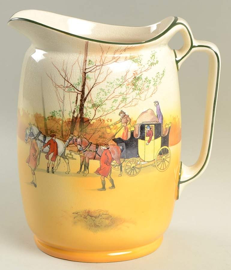 Coaching Days (Smooth, Bone) 80 Oz Pitcher by Royal Doulton-1