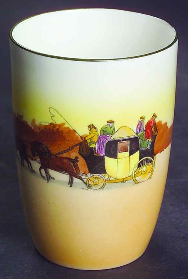Coaching Days (Smooth, Bone) 6 Oz China Juice Tumbler by Royal Doulton-1