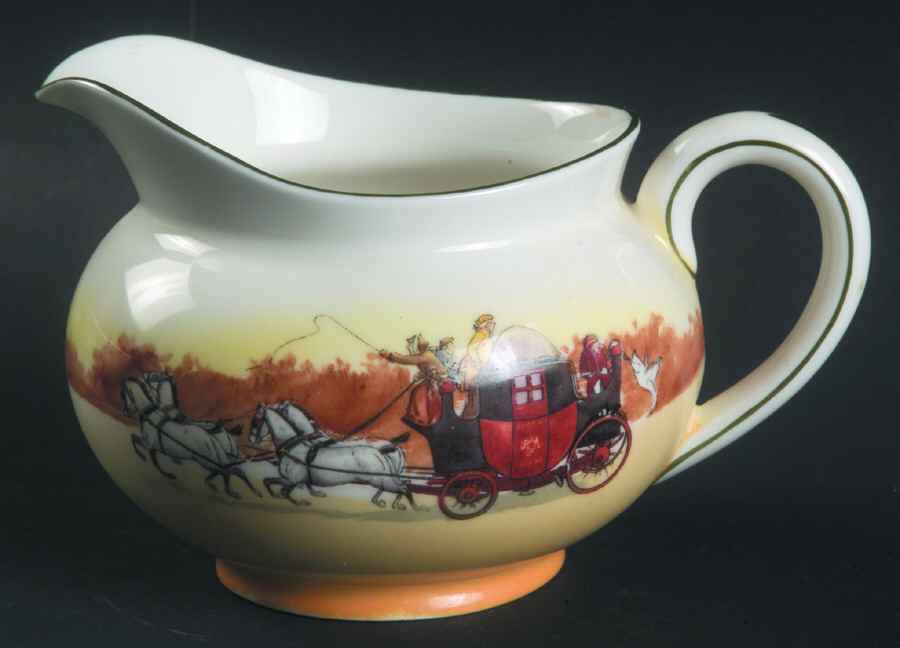 Coaching Days (Smooth, Bone) Creamer by Royal Doulton-1
