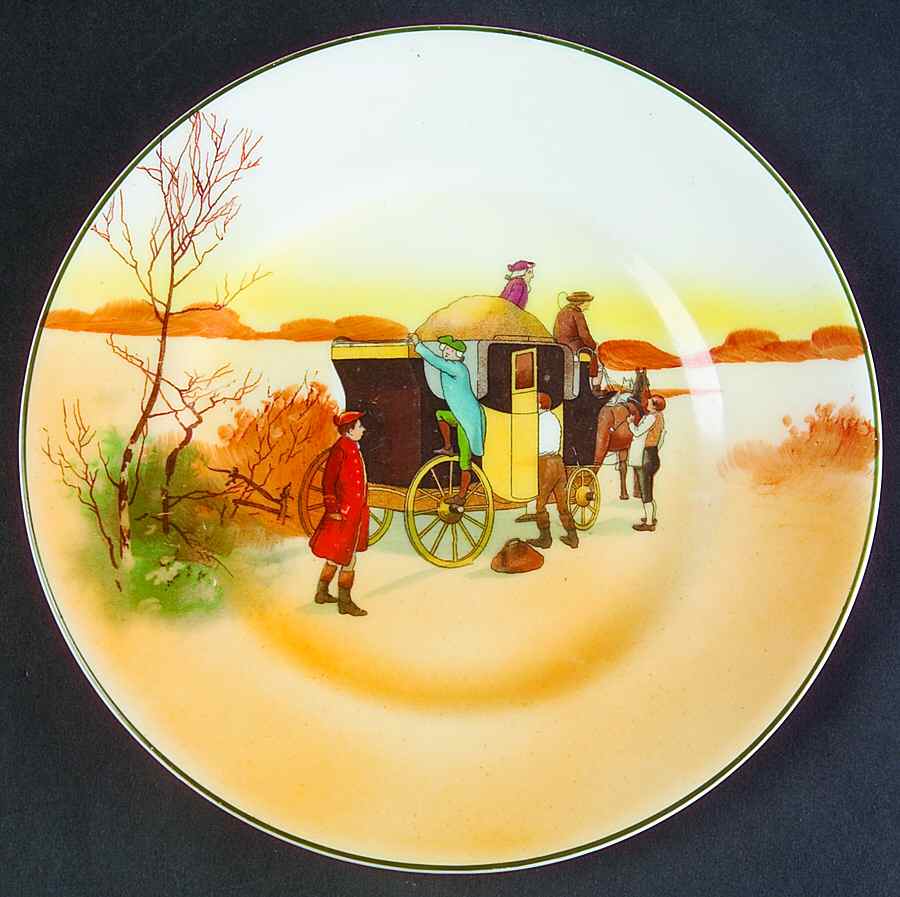 Coaching Days (Smooth, Bone) Salad Plate by Royal Doulton-1