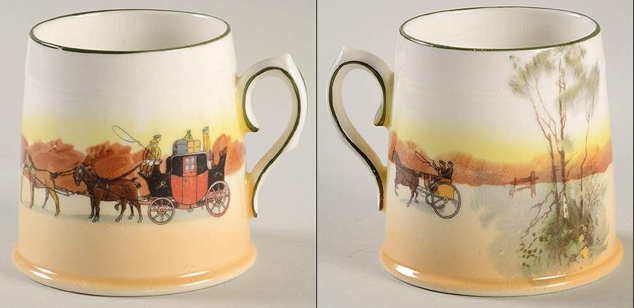 Coaching Days (Smooth, Bone) Mug by Royal Doulton-1