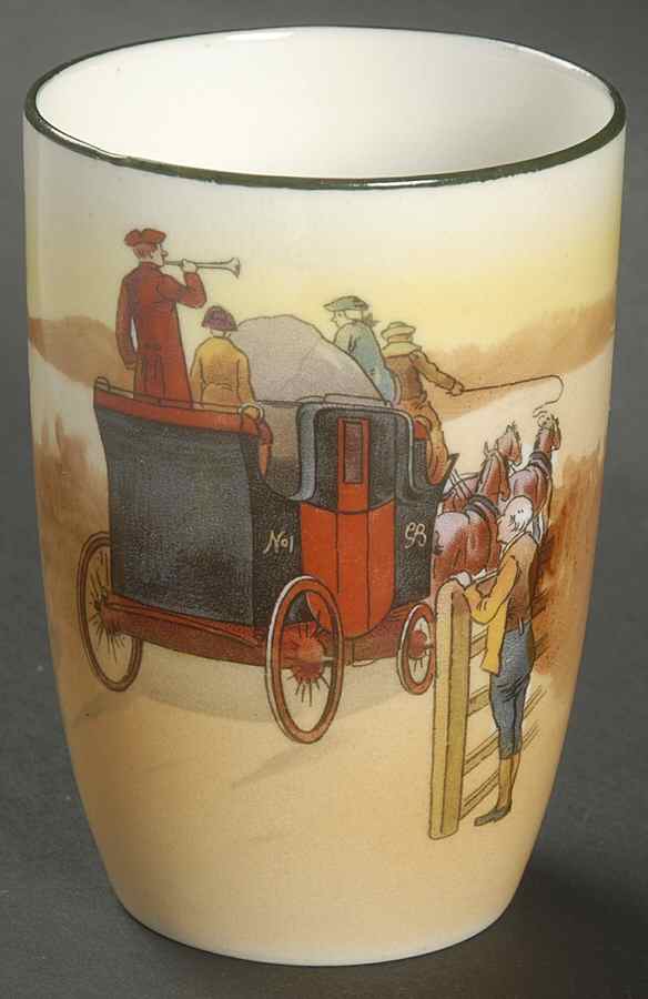 Coaching Days (Smooth, Bone) 6 Oz China Juice Tumbler by Royal Doulton-1