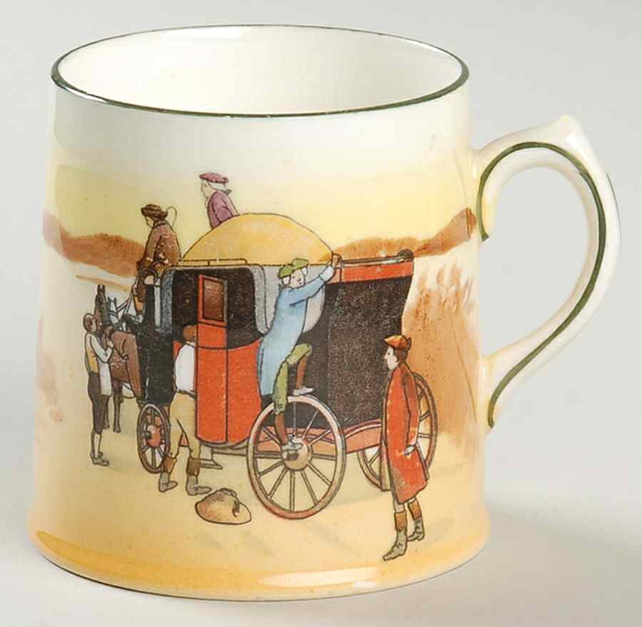 Coaching Days (Smooth, Bone) Mug by Royal Doulton-1