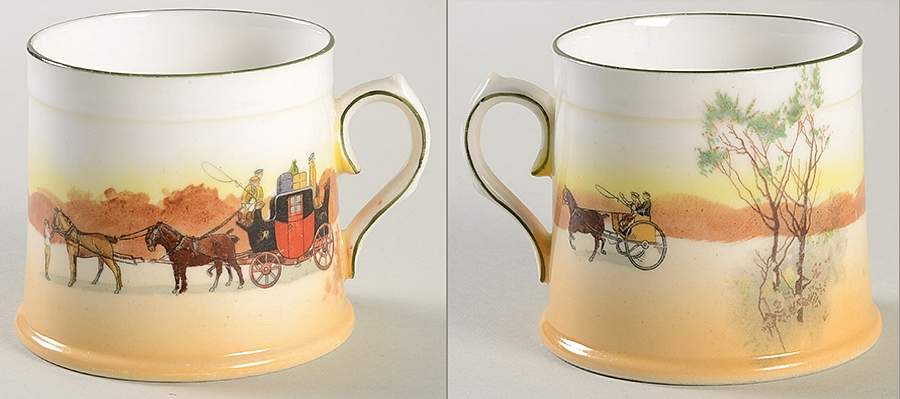 Coaching Days (Smooth, Bone) Mug by Royal Doulton-1