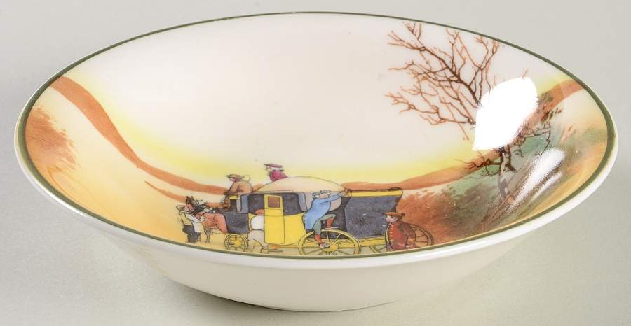 Coaching Days (Smooth, Bone) Fruit/Dessert (Sauce) Bowl by Royal Doulton-1