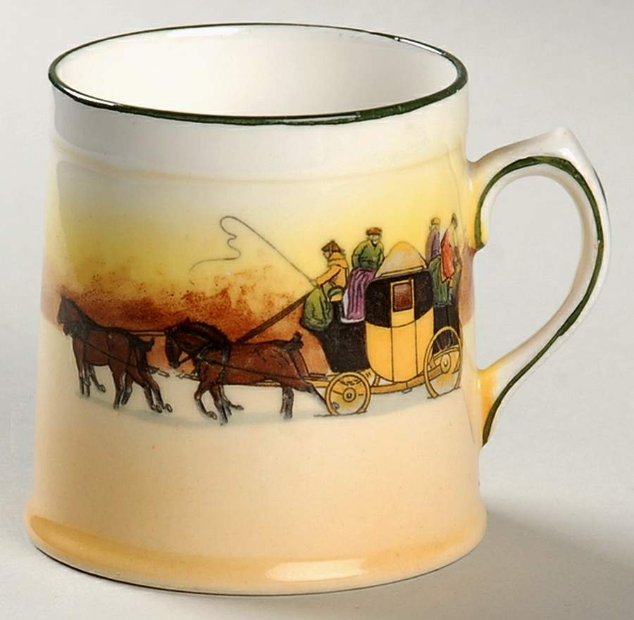 Coaching Days (Smooth, Bone) Mug by Royal Doulton-1