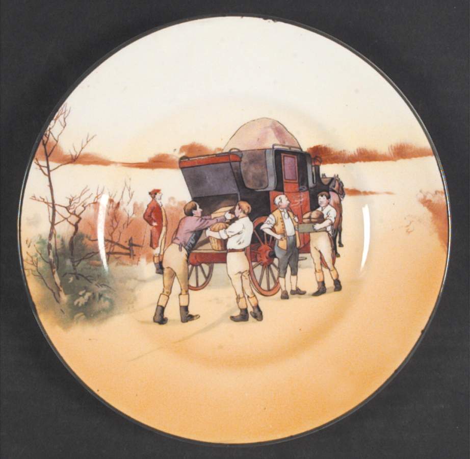 Coaching Days (Smooth, Bone) Salad Plate by Royal Doulton-1