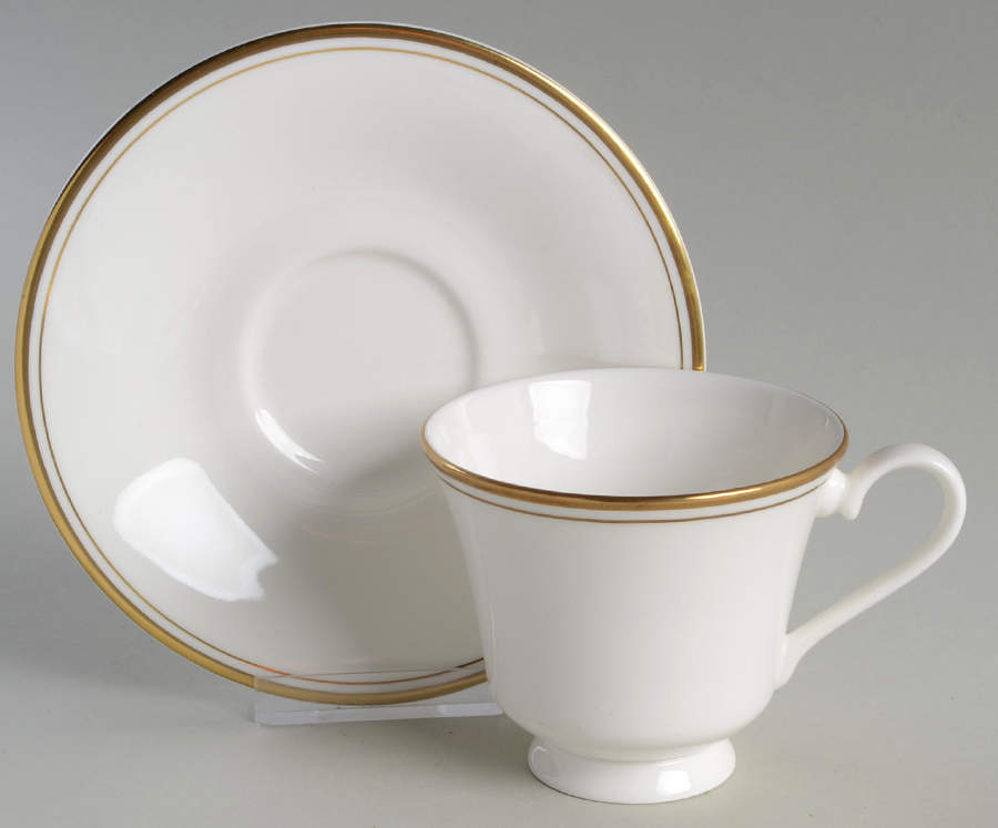 Concord Gold Footed Cup & Saucer Set by Royal Doulton-1