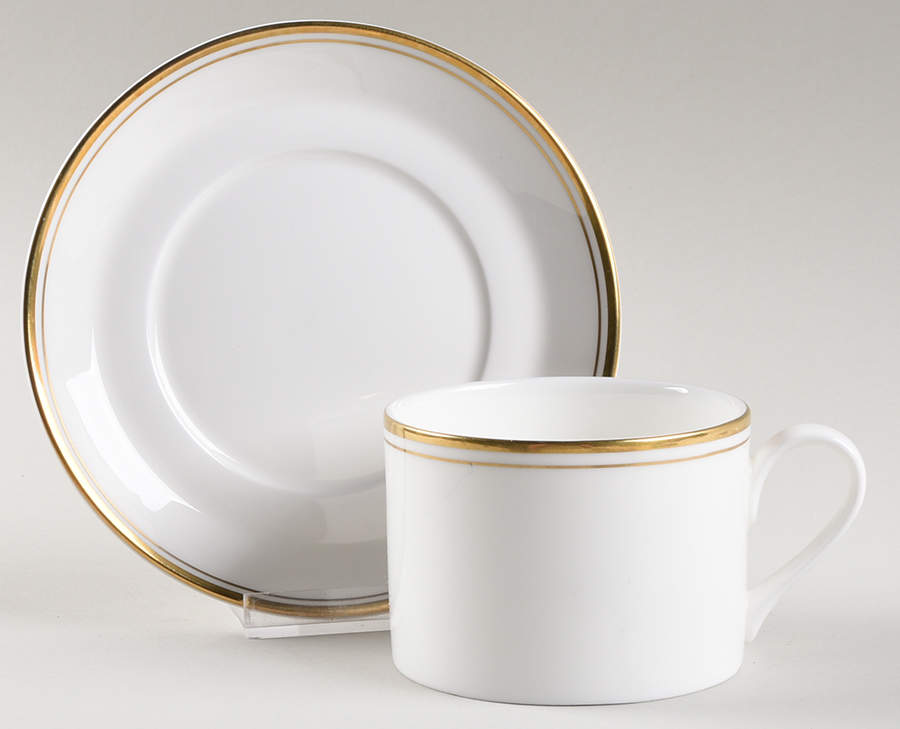 Concord Gold Flat Cup & Saucer Set by Royal Doulton-1