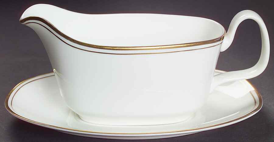 Concord Gold Gravy Boat & Underplate by Royal Doulton-1