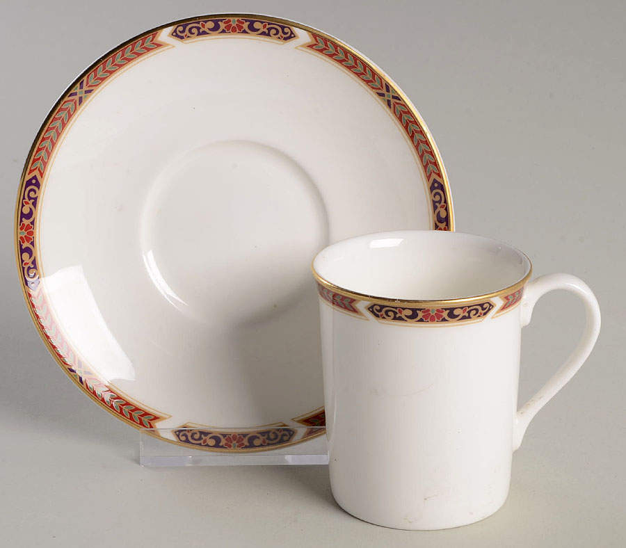 Connaught Flat Demitasse Cup & Saucer Set by Royal Doulton-1
