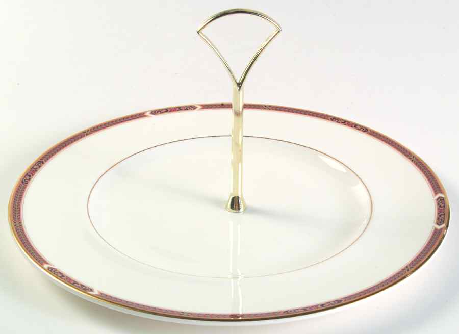 Connaught Round Serving Plate with Handle (DP) by Royal Doulton-1