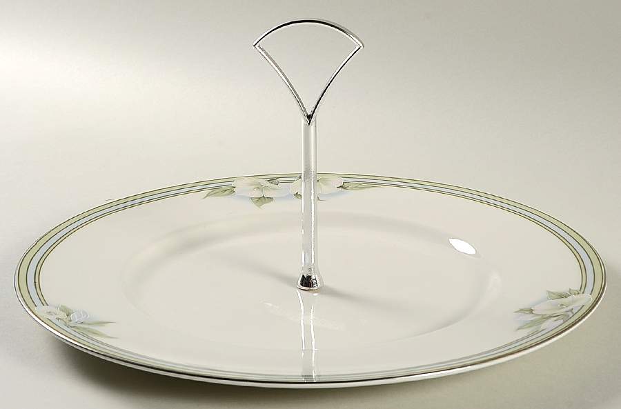 Contentment Round Serving Plate with Handle (DP) by Royal Doulton-1