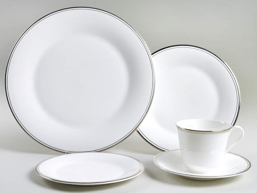 Concord Platinum (Concord Shape) 5 Piece Place Setting by Royal Doulton-1
