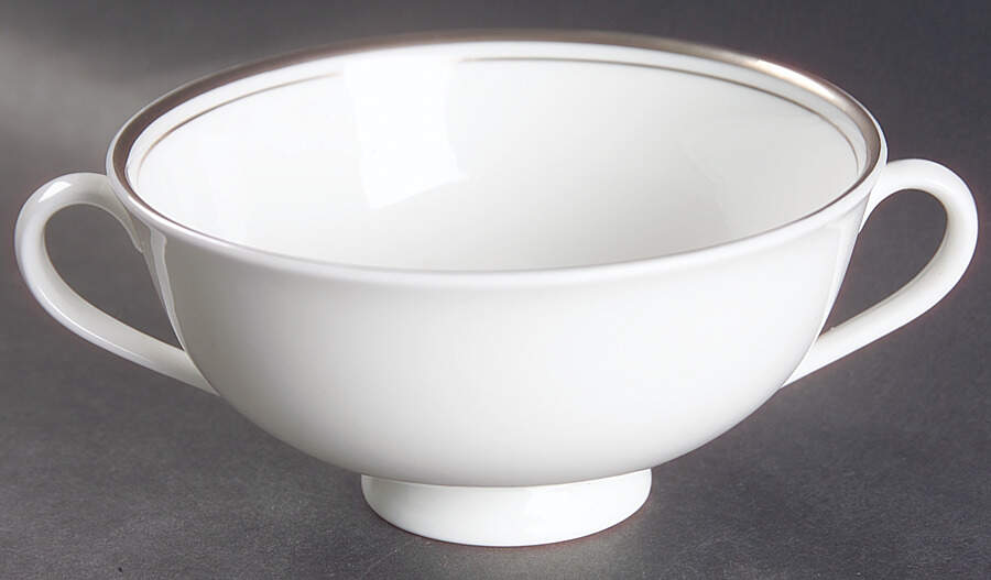 Concord Platinum (Concord Shape) Footed Cream Soup Bowl by Royal Doulton-1