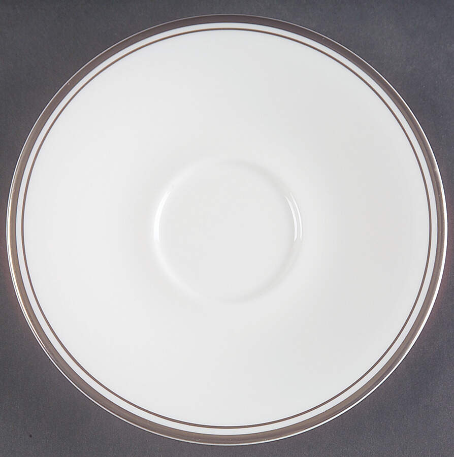 Concord Platinum (Concord Shape) Saucer for Cream Soup Bowl by Royal Doulton-1