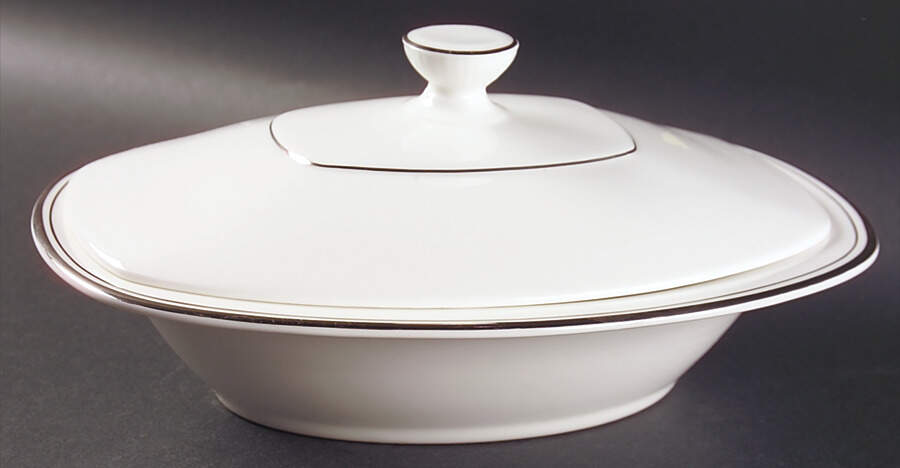 Concord Platinum (Concord Shape) Oval Covered Vegetable (OV11 Base) by Royal Doulton-1