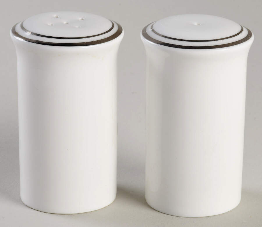 Concord Platinum (Concord Shape) Salt & Pepper Set by Royal Doulton-1