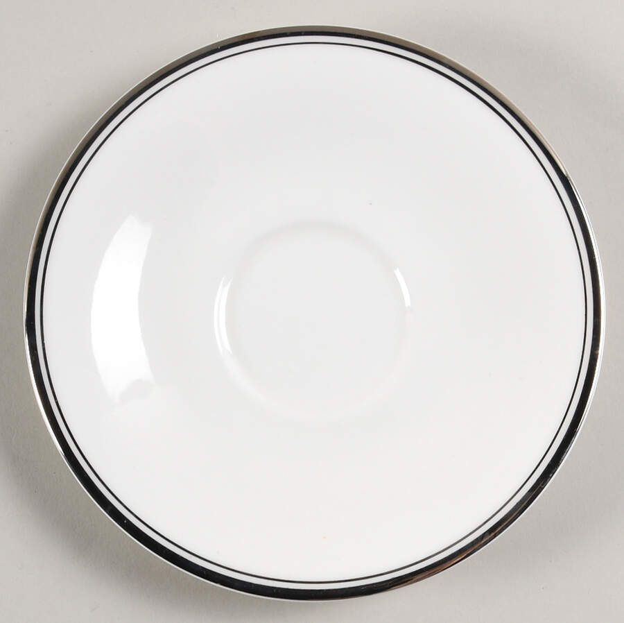 Concord Platinum (Concord Shape) Saucer for Flat Cup by Royal Doulton-1