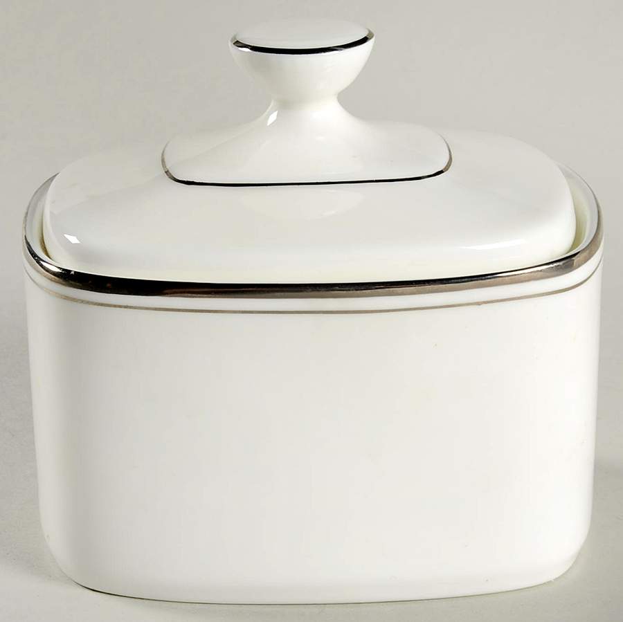 Concord Platinum (Concord Shape) Sugar Bowl & Lid by Royal Doulton-1