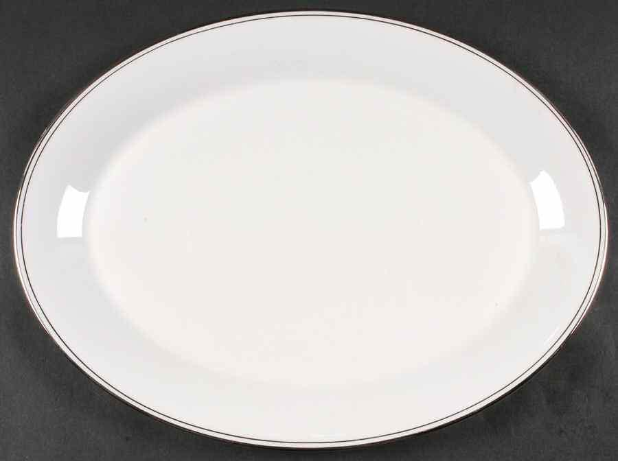 Concord Platinum (Concord Shape) 16" Oval Serving Platter by Royal Doulton-1