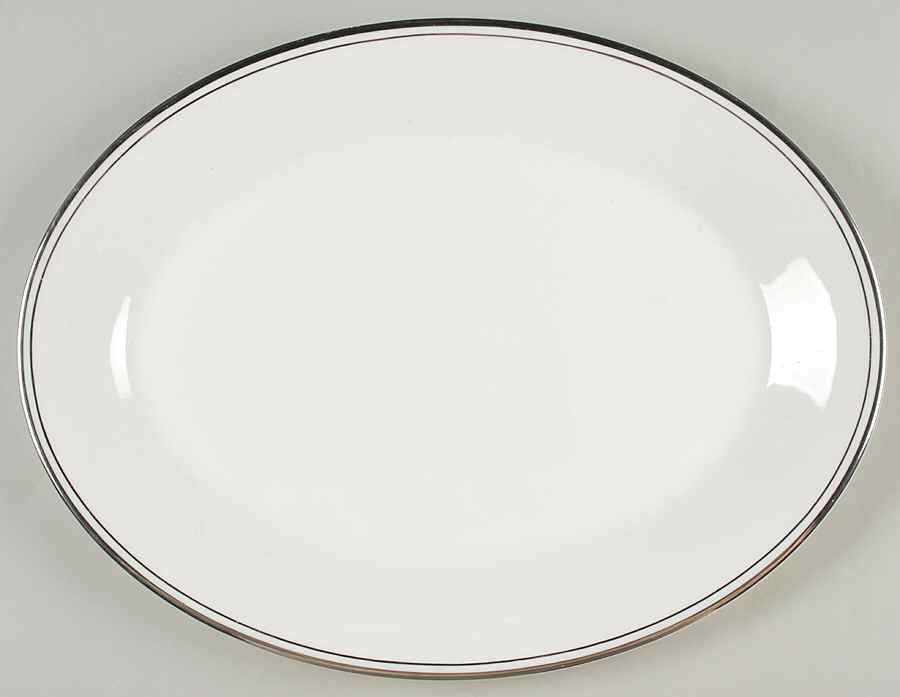 Concord Platinum (Concord Shape) 13" Oval Serving Platter by Royal Doulton-1