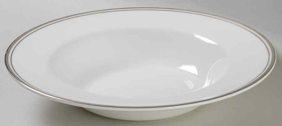 Concord Platinum (Concord Shape) Large Rim Soup Bowl by Royal Doulton-1