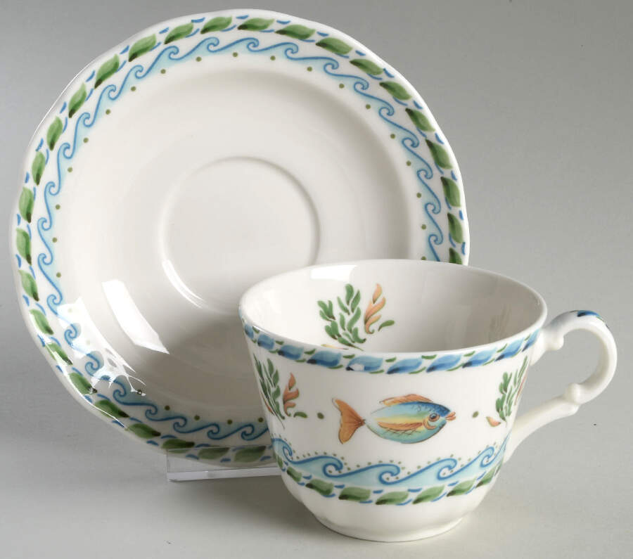 Coral Reef Breakfast Cup & Saucer Set by Royal Doulton-1