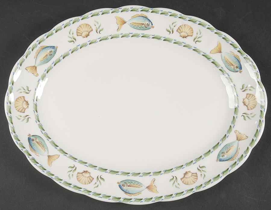 Coral Reef 13" Oval Serving Platter by Royal Doulton-1