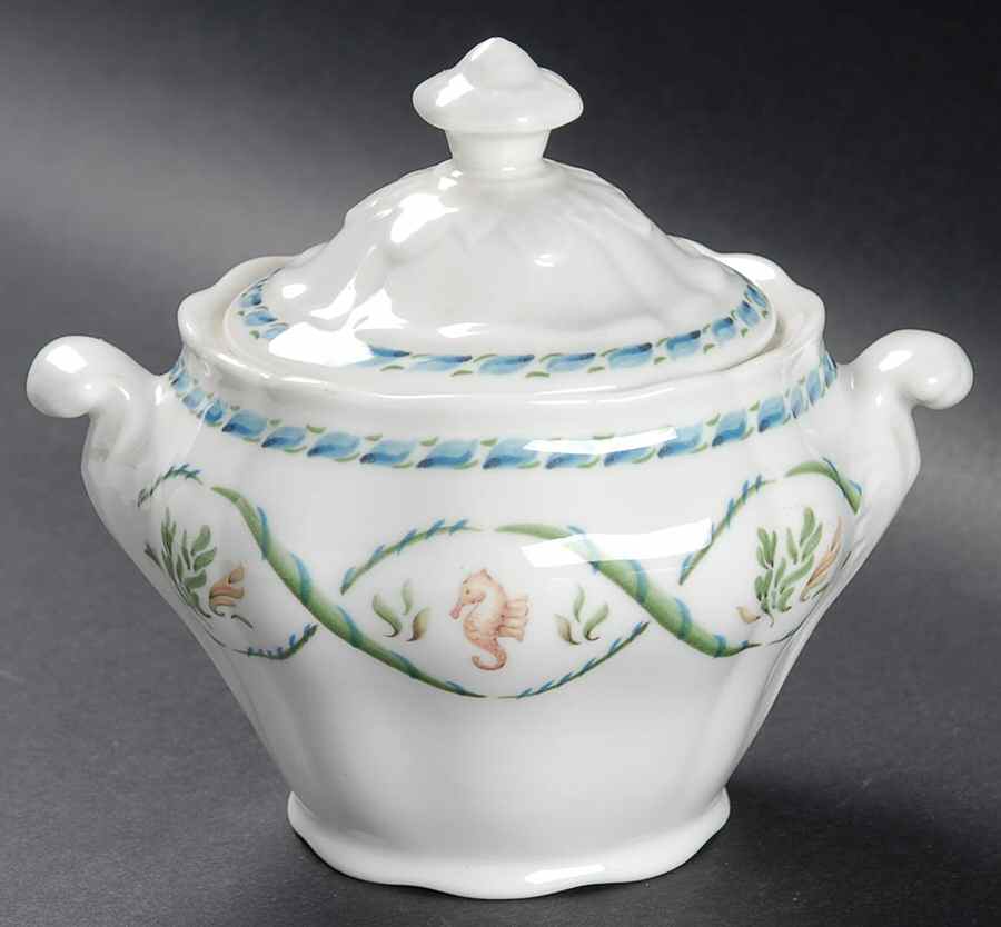 Coral Reef Sugar Bowl & Lid by Royal Doulton-1