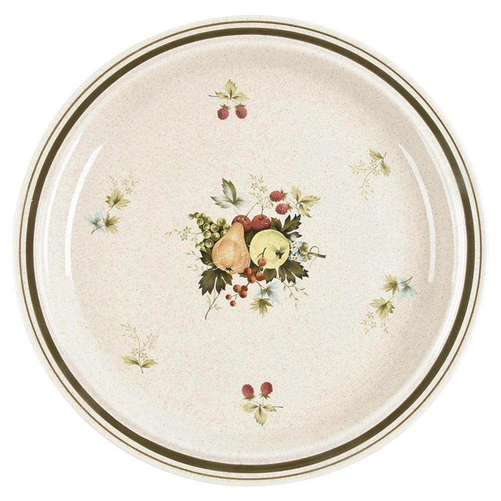 Cornwall (Rim, Double Green Trim) Dinner Plate by Royal Doulton-1