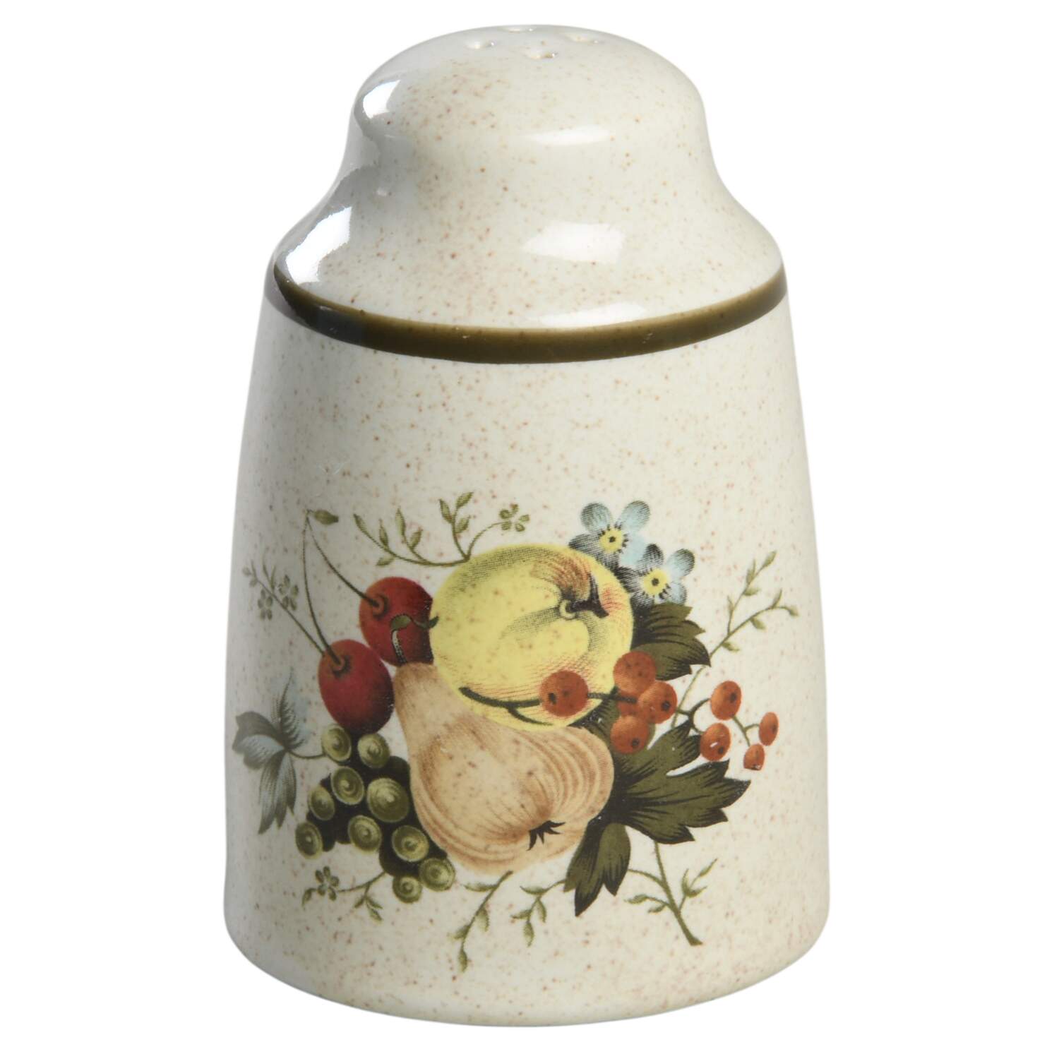 Cornwall (Rim, Double Green Trim) Salt Shaker by Royal Doulton-1