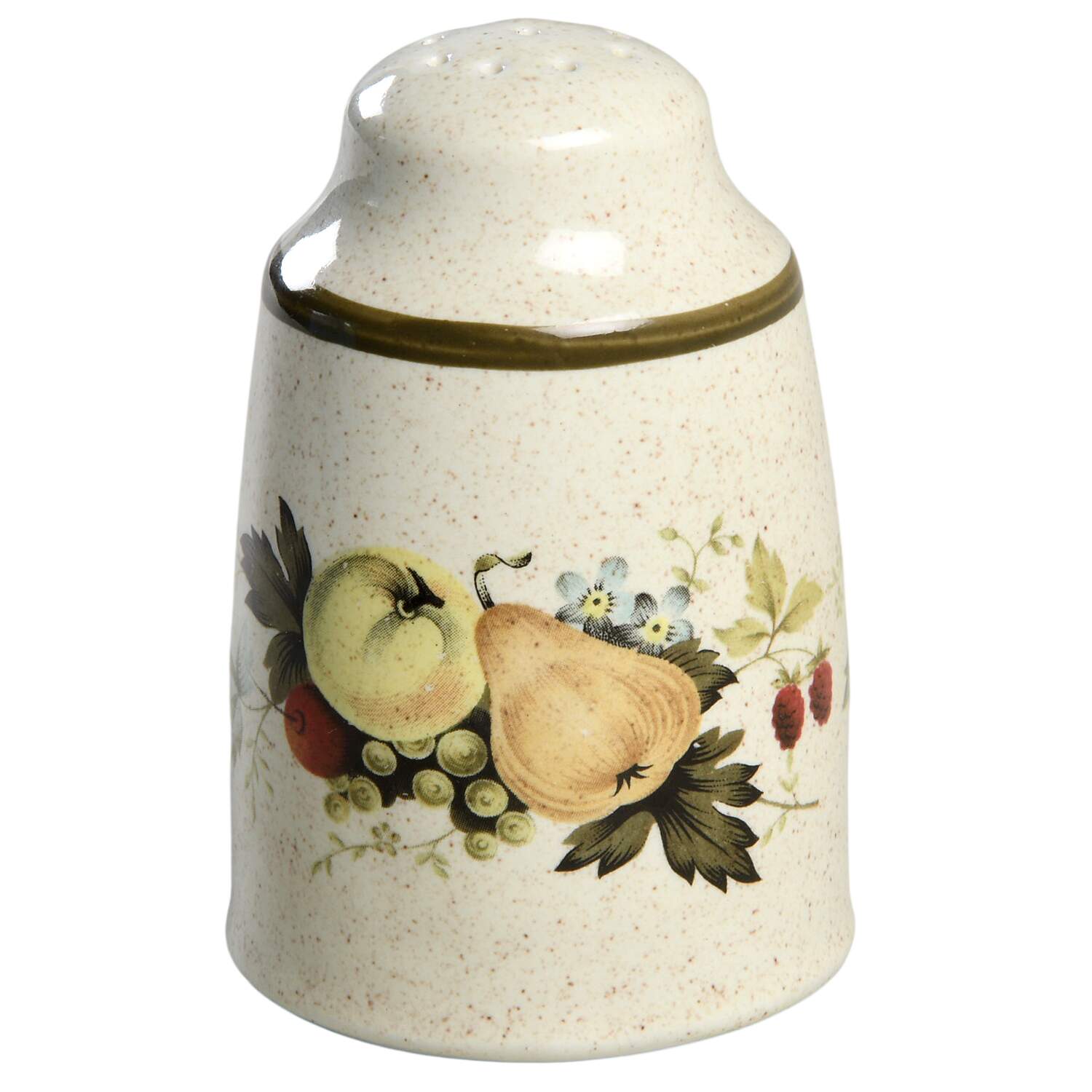 Cornwall (Rim, Double Green Trim) Pepper Shaker by Royal Doulton-1